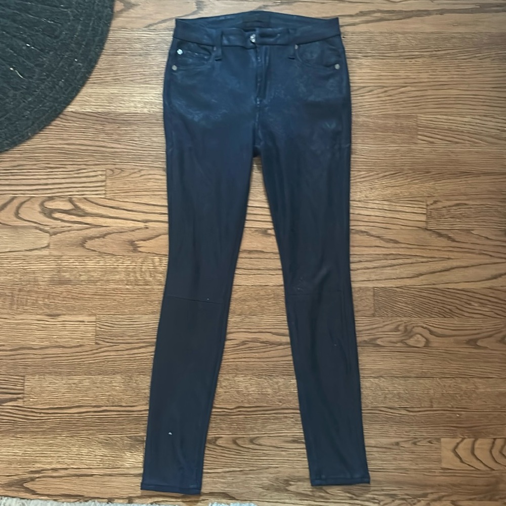 7 FOR ALL MANKIND High Waist Snake Printed Blue Skinny Jeans/Pants LOT of 2